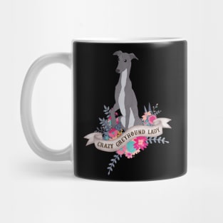 Crazy Greyhound Lady Mug